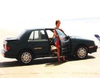 The Beach in a 1993 Plymouth Sundance 